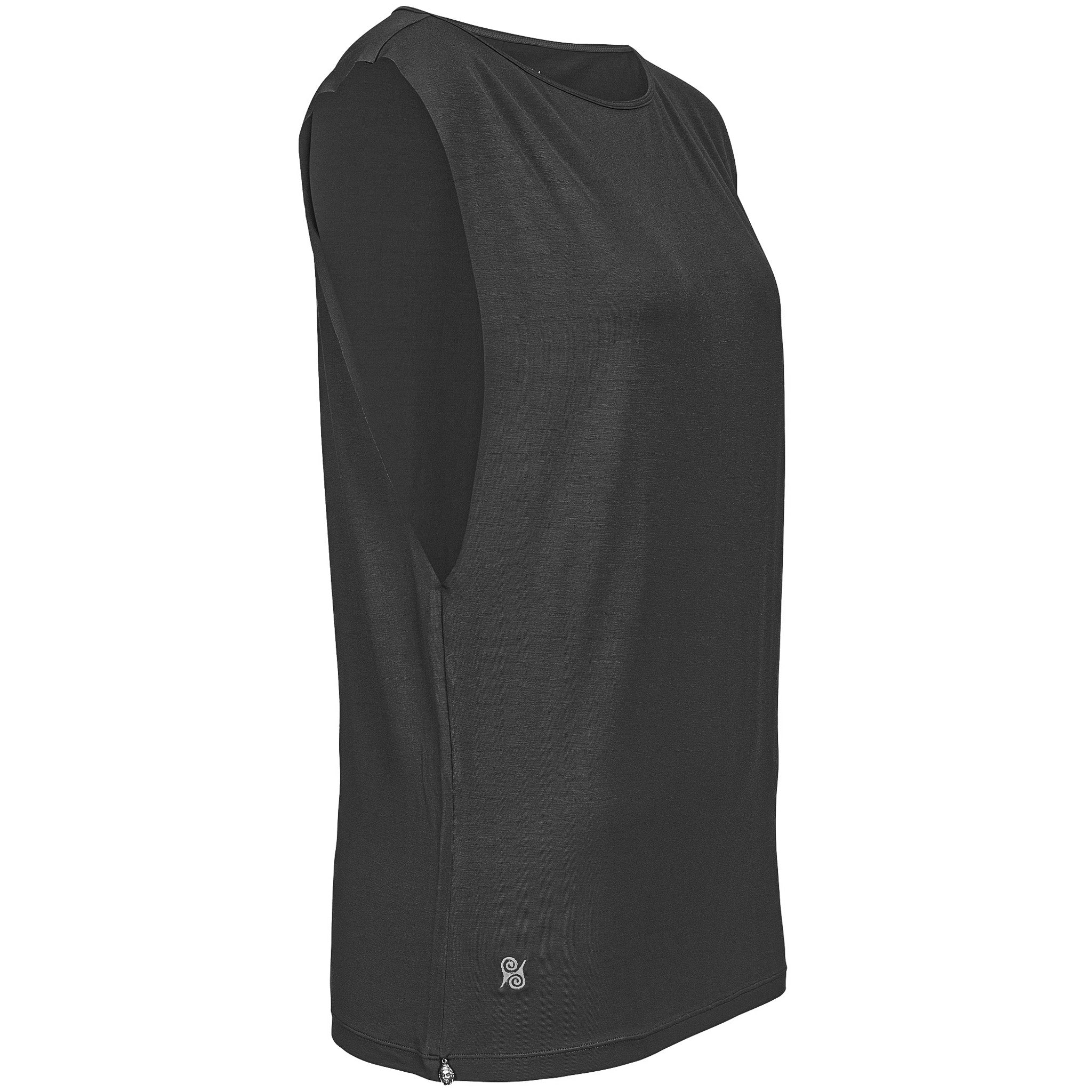 Yoga Shirt Damen aus Bambus Faser - Sneaky Top Schwarz NEU