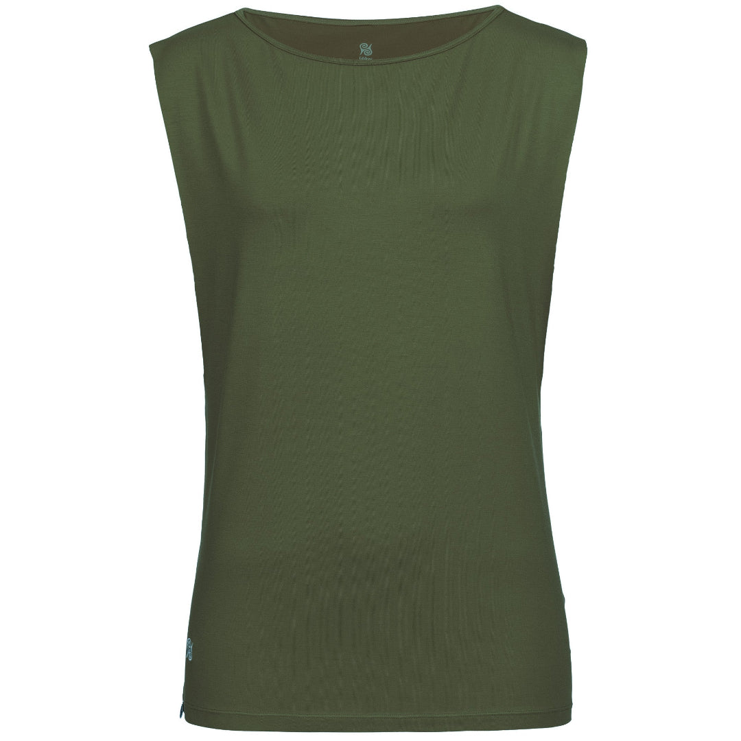 Yoga Shirt Damen aus Bambus Faser - Sneaky Top Forest NEU