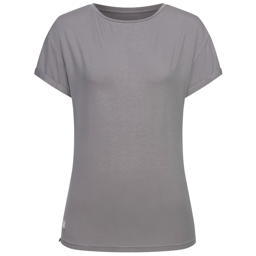 Yoga Shirt Damen Aus Bambus Faser Supersoft Grey yoga-shirt-damen-aus-bambus-faser-supersoft-grey