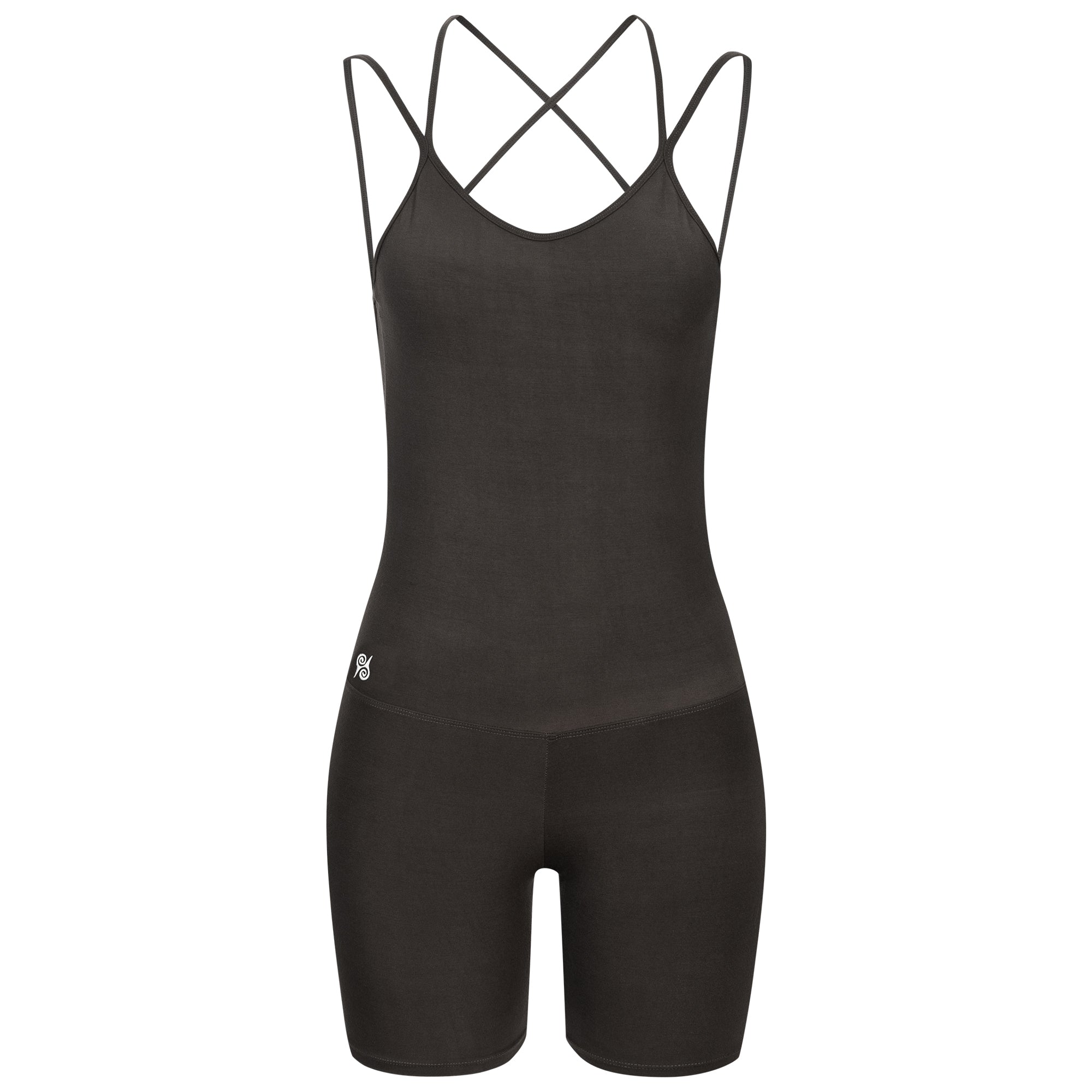 Women's jumpsuit made of bamboo mix - Salty Chocolate (standard material)