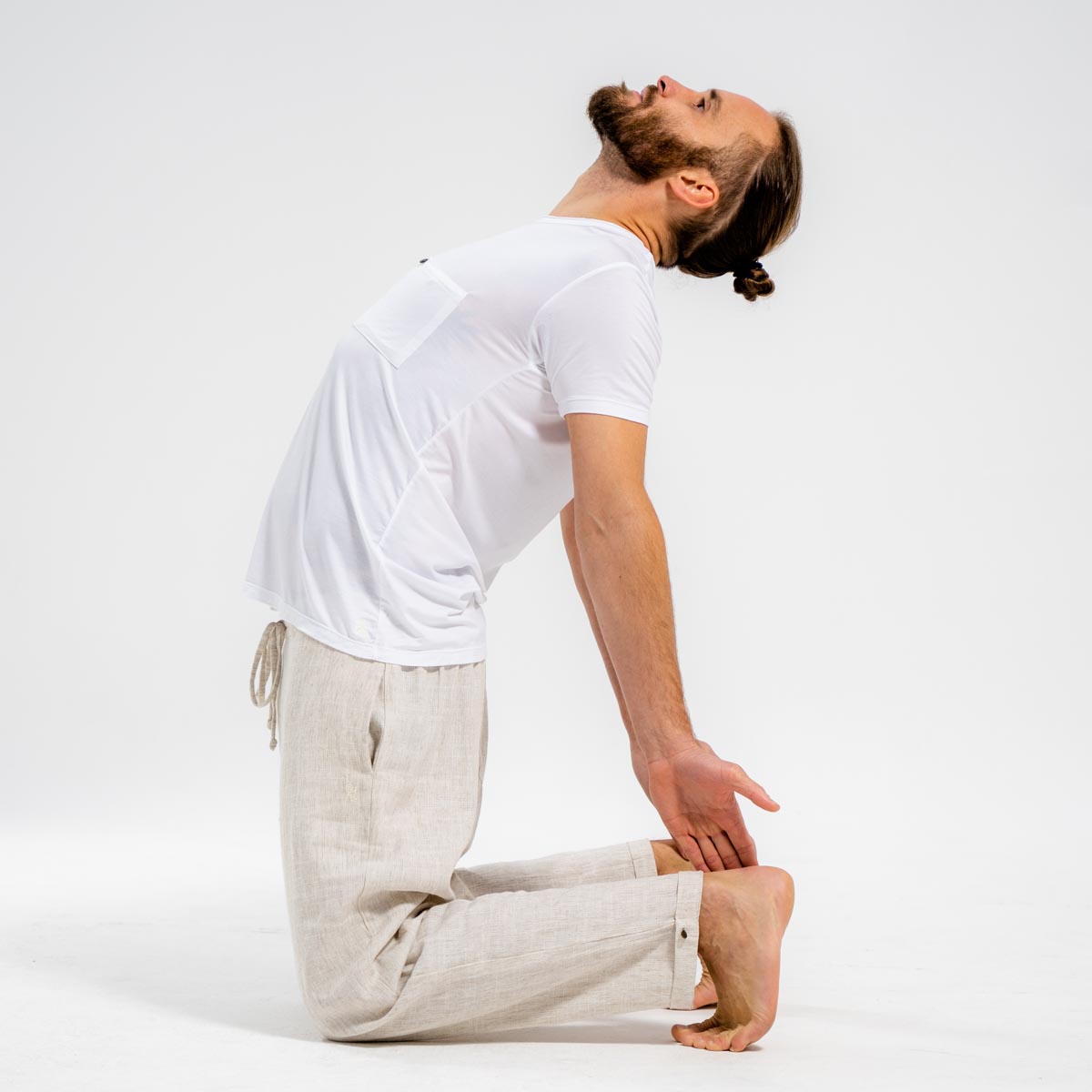 Yoga Shirt Herren aus Eukalyptus Mix - Grau