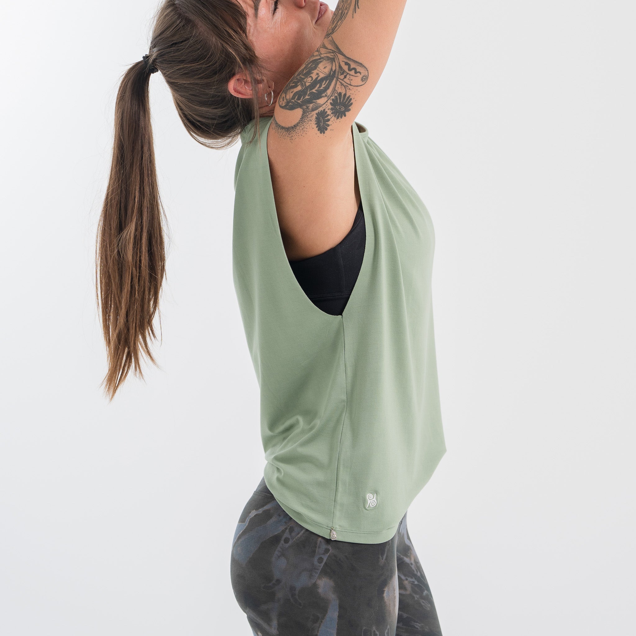 Yoga Shirt Damen aus Bambus Faser - Sneaky Top Mint NEU