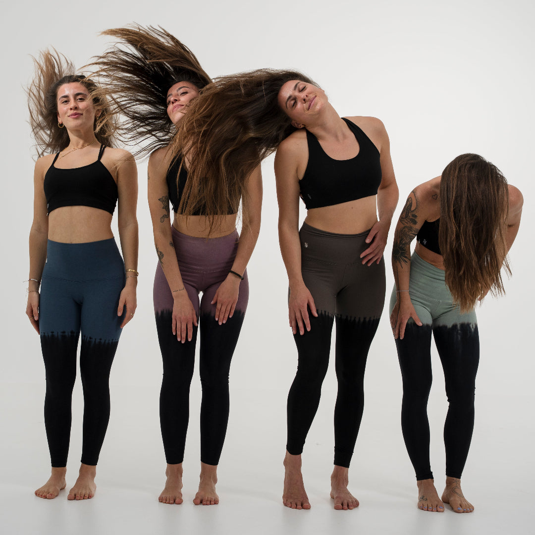 Women's Bamboo Blend Yoga Leggings - Overknee Sage! LIMITED EDITION! (Standard Material)