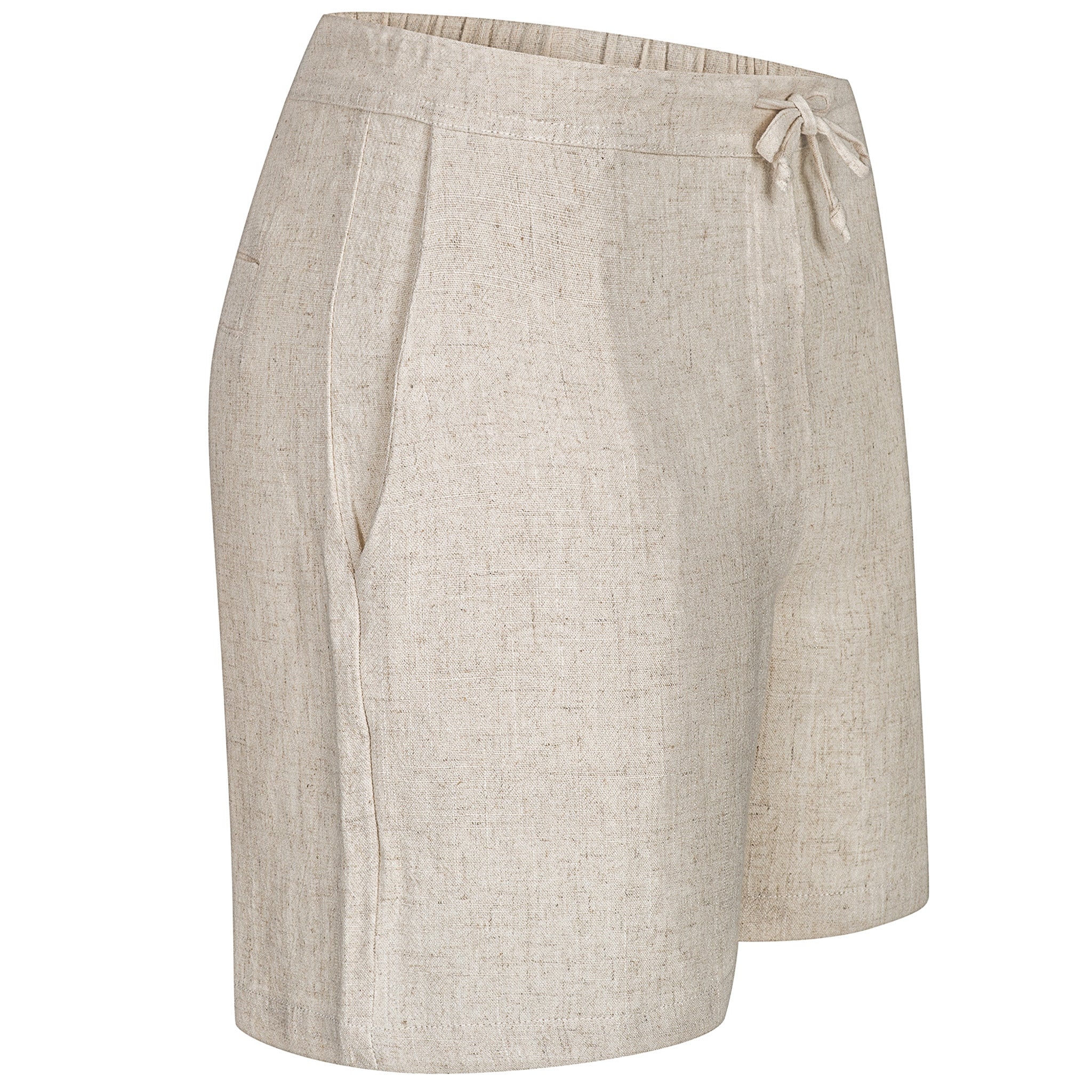 Linen trousers women short - Evermore natural white