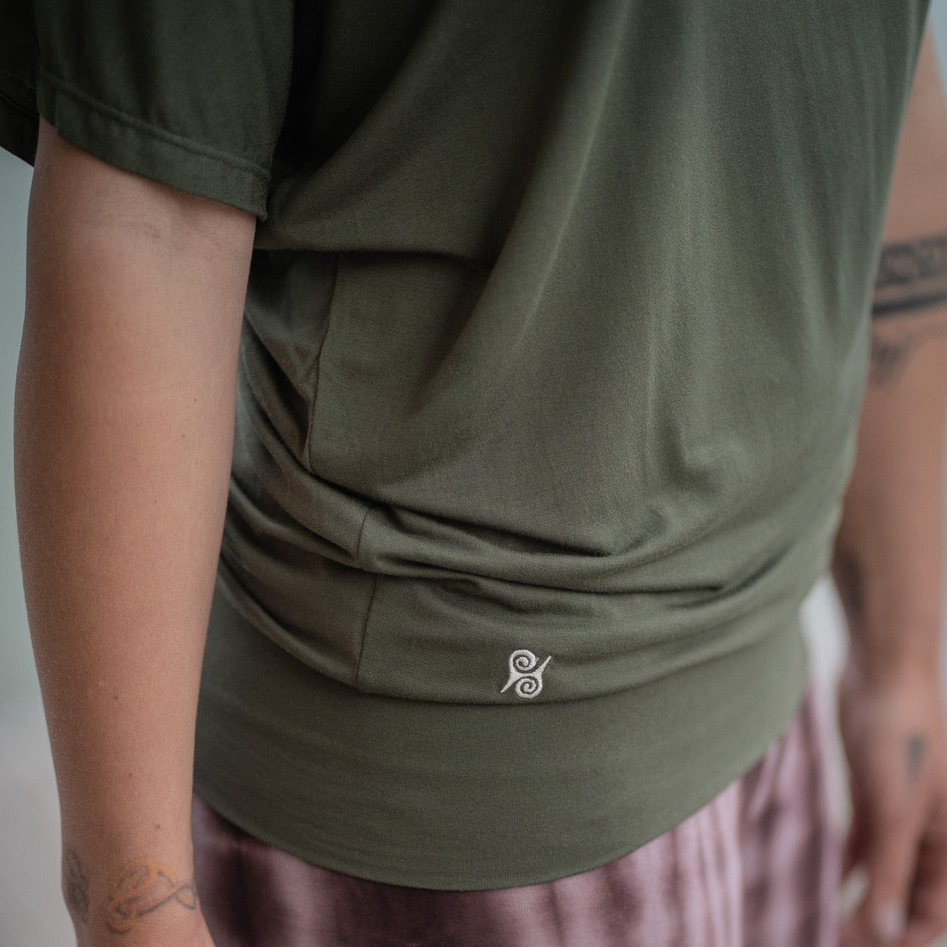 Yoga Shirt Damen aus Bambus Faser - Forest Light