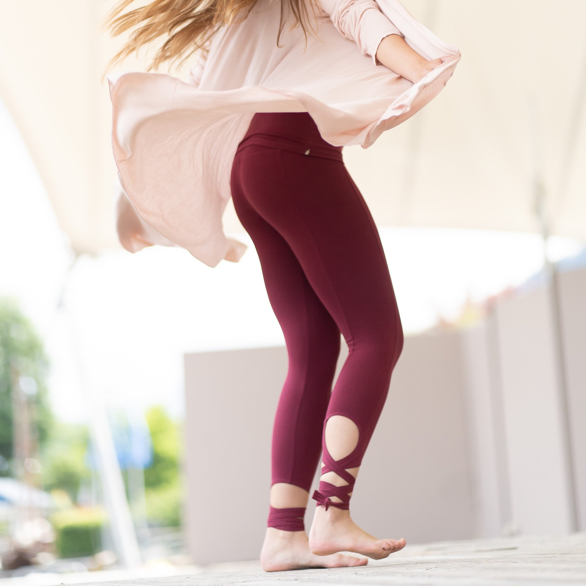 Yoga Leggings Women made of Bamboo Mix - Loop Stand Lips (Standard Material)