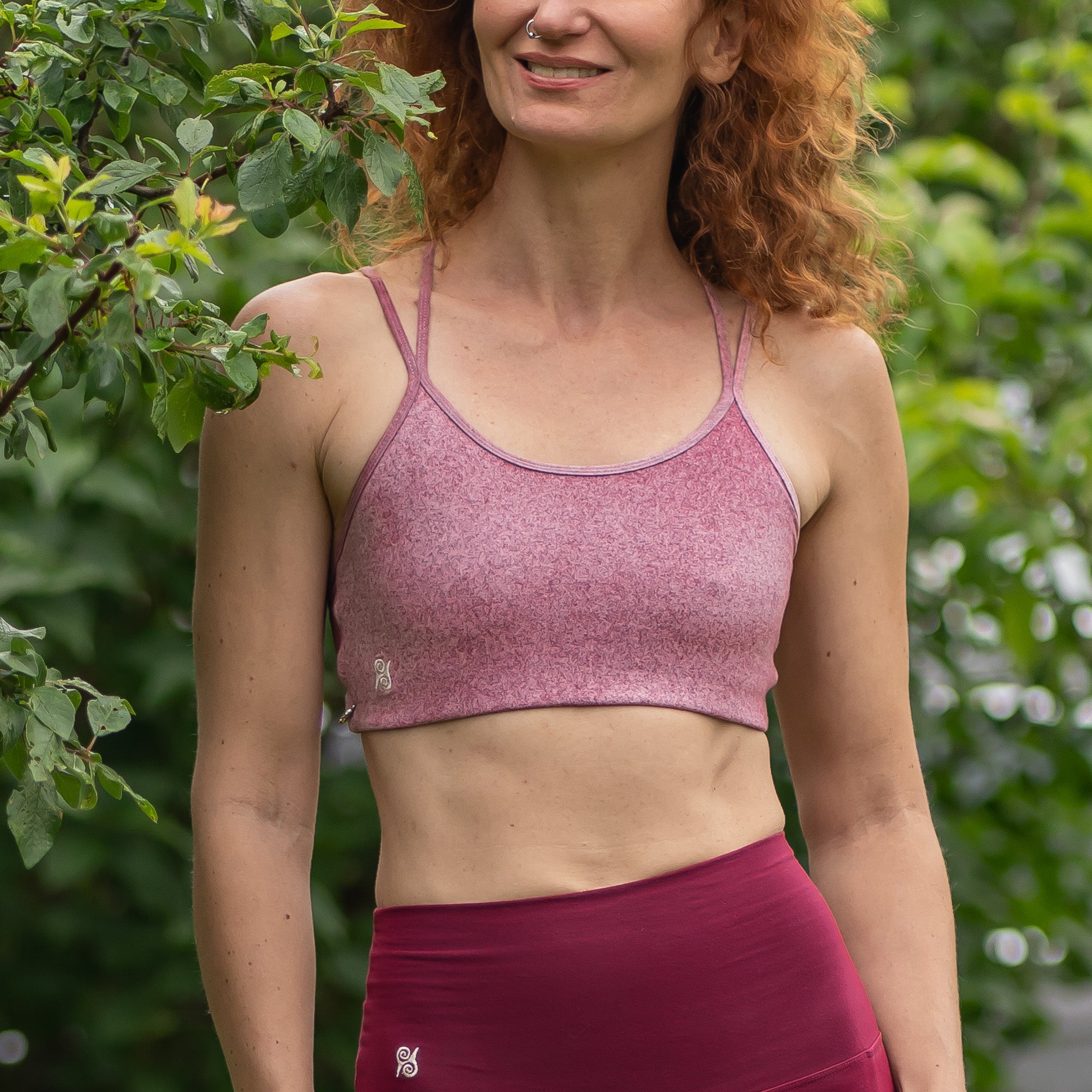 Yoga BH aus Bambus Mix - Strawberry Icecream