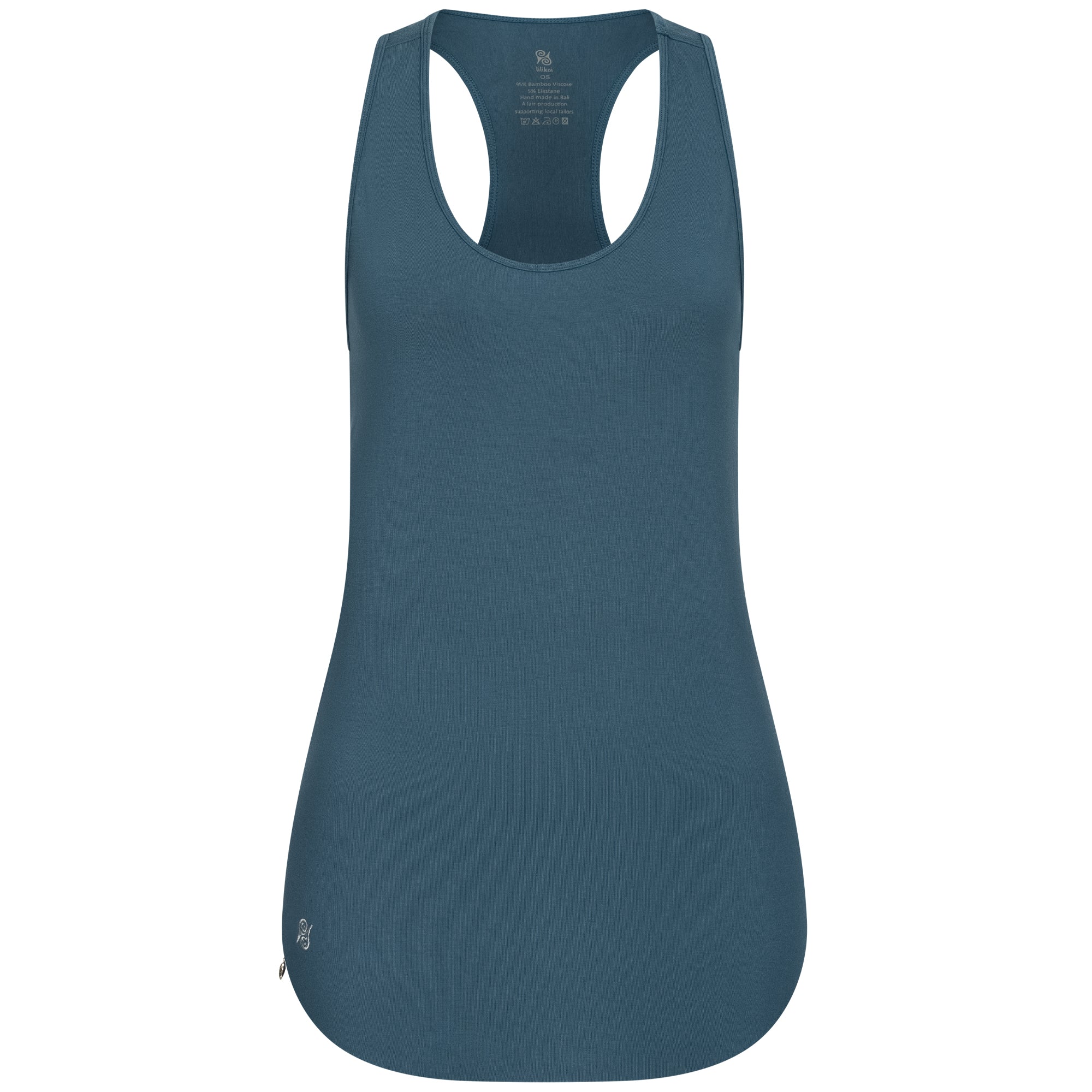 Yoga Shirt Women made of Bamboo Fiber - Classic Top Petrol