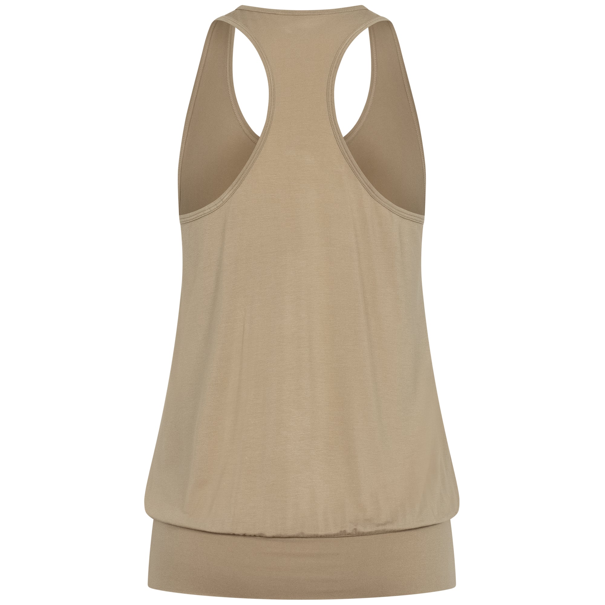 Yoga Top Women made of Bamboo Fiber - Cute Shirt Cappuccino