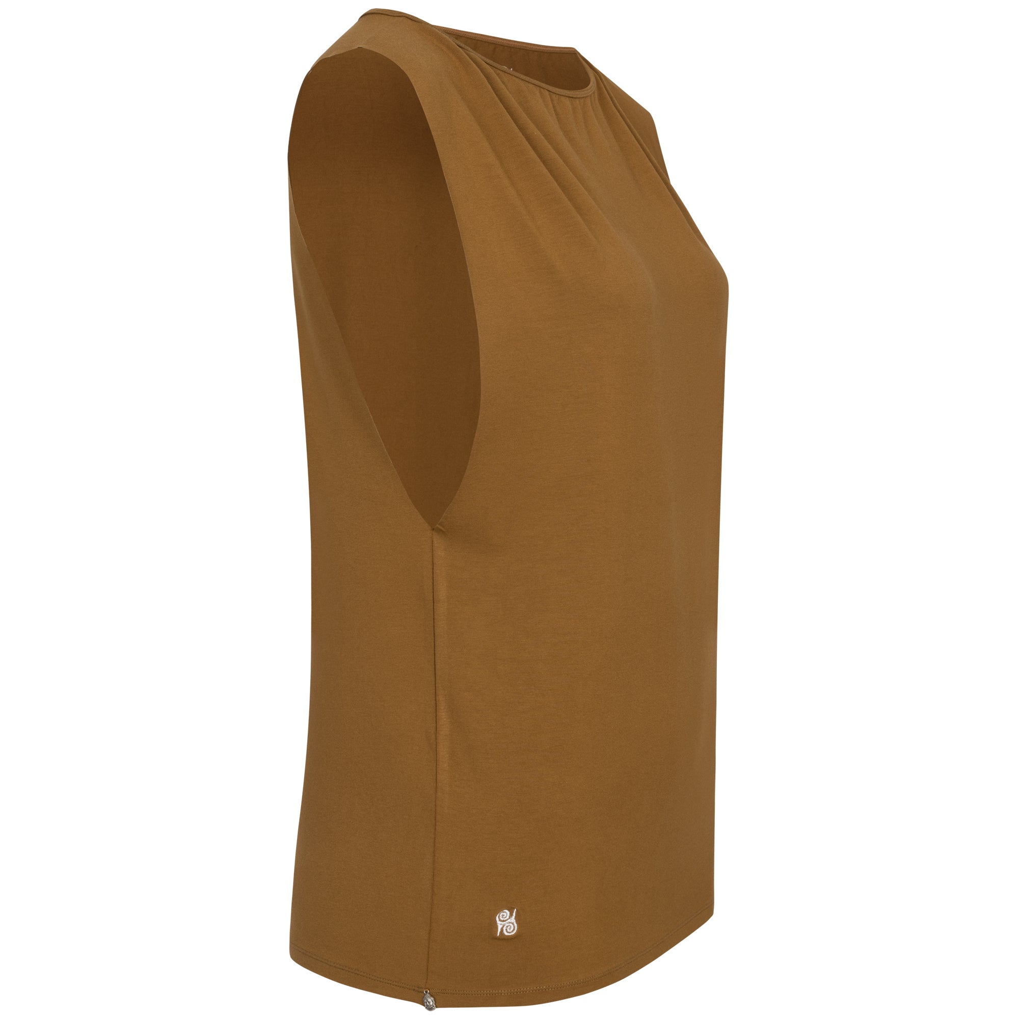 Yoga Shirt Damen aus Bambus Faser - Sneaky Top Mocca NEU