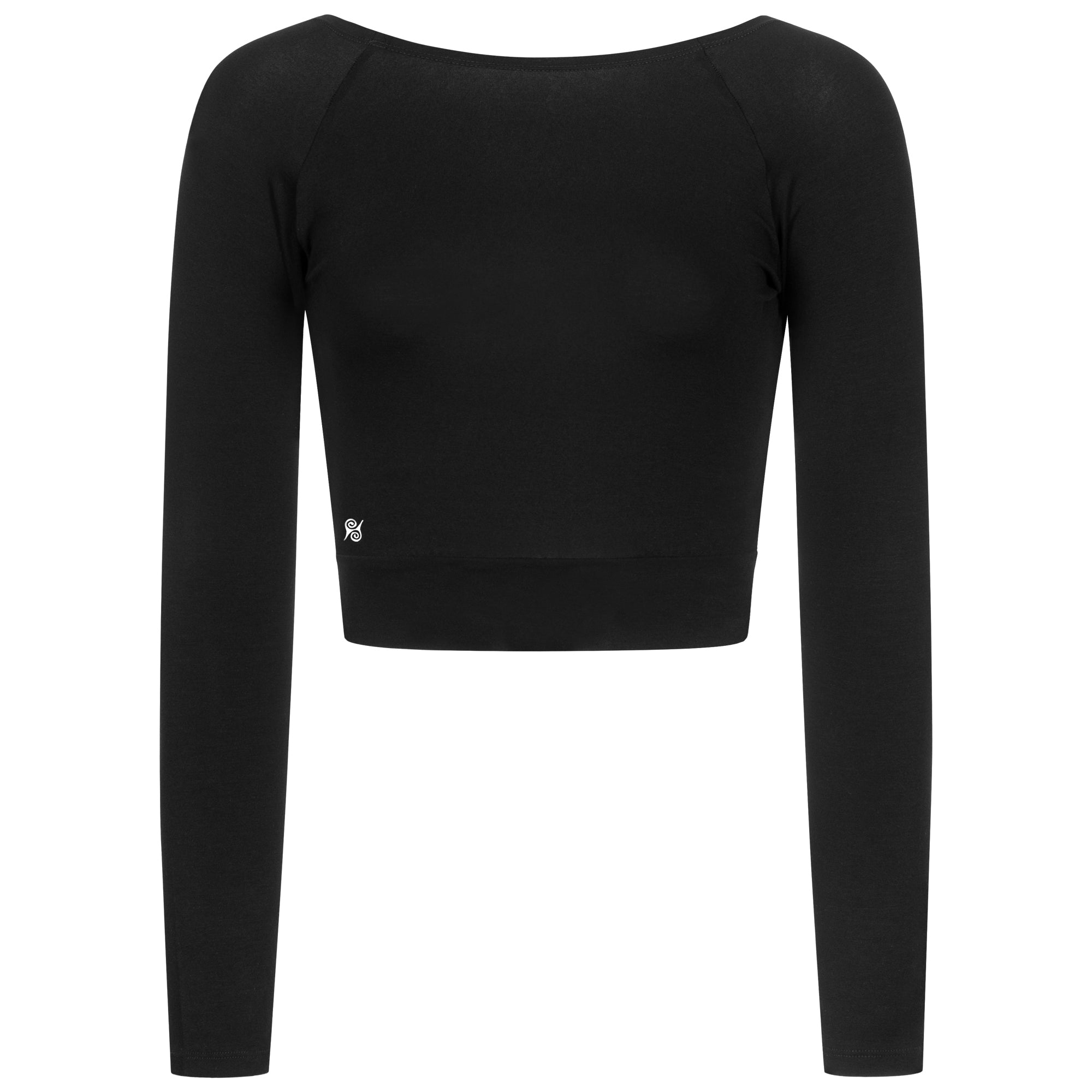 Yoga Shirt Damen aus Bambus Faser - Flashdance Black