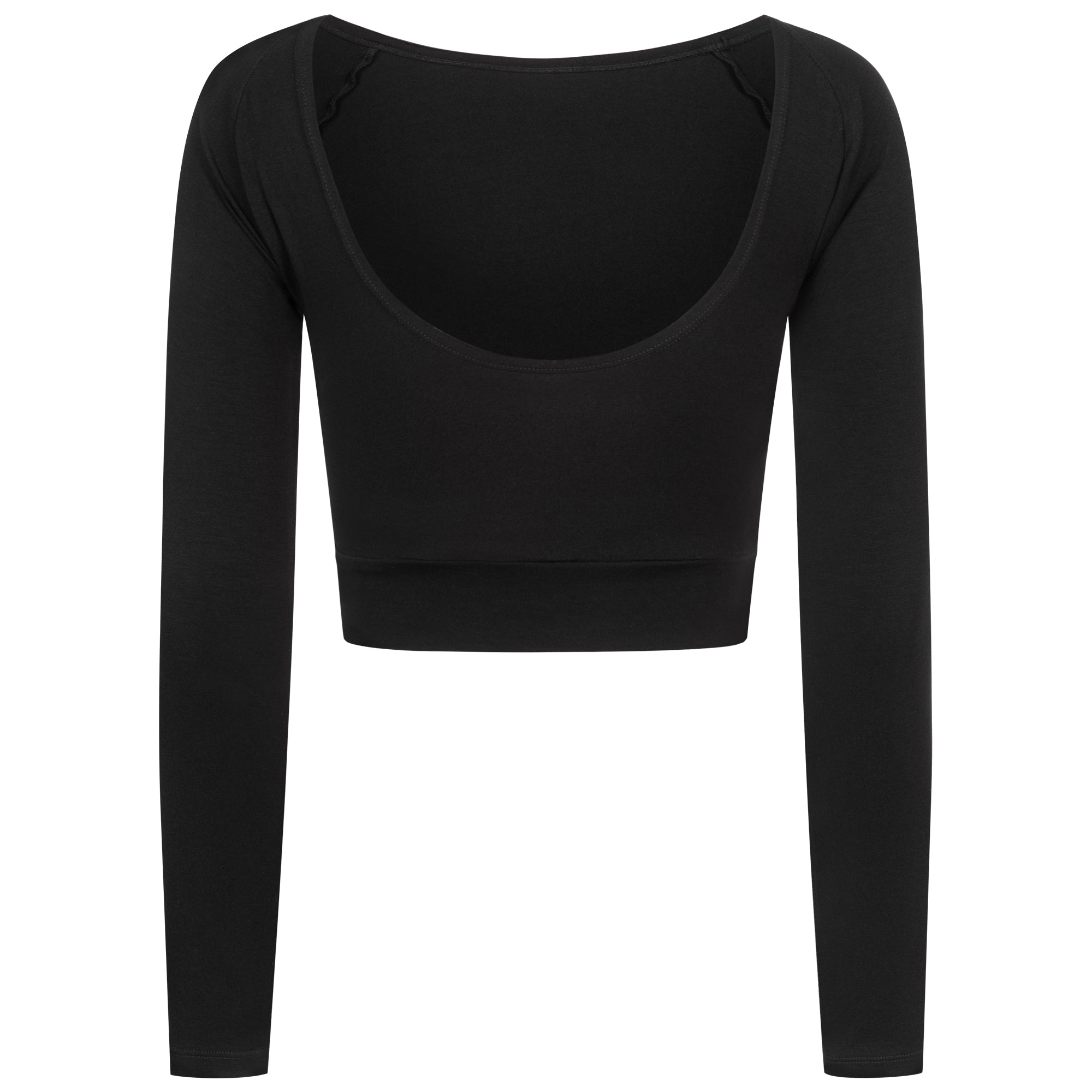 Yoga Shirt Damen aus Bambus Faser - Flashdance Black