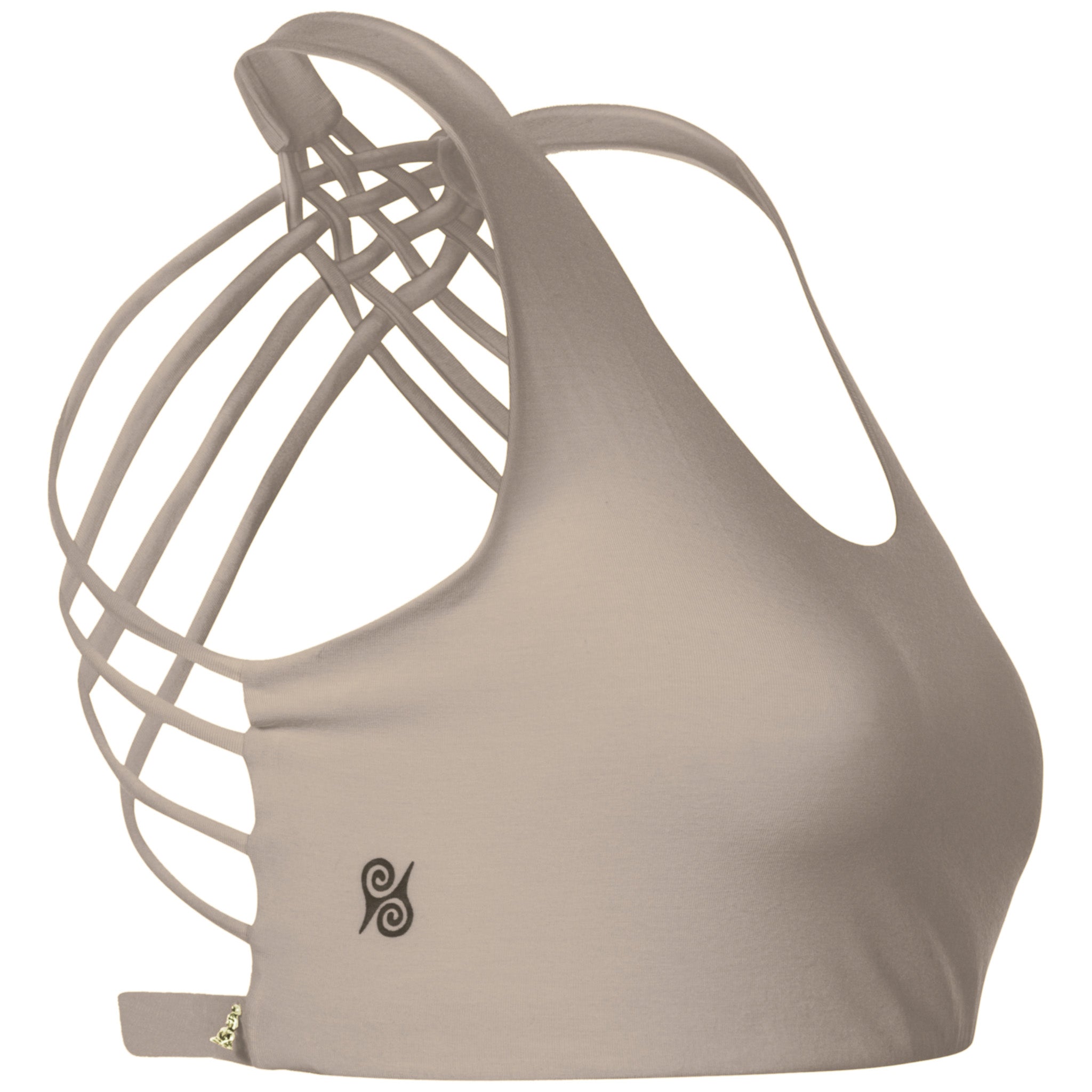 Yoga BH aus Bambus Mix - Criss Cross Taupe NEU