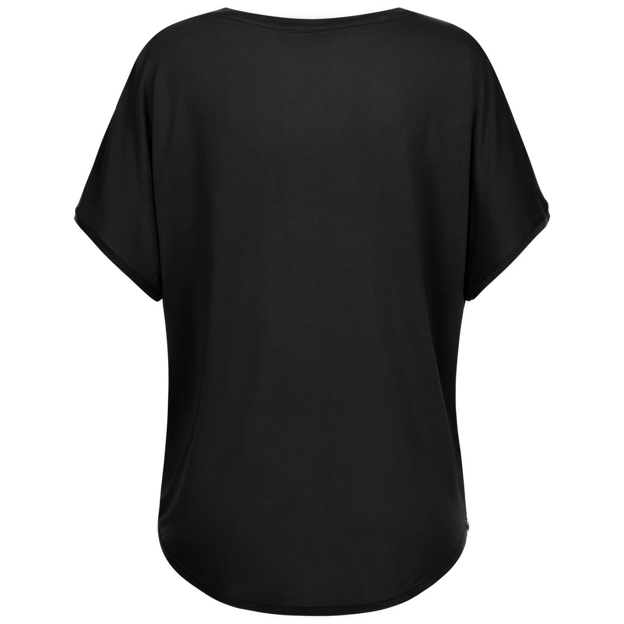 Yoga Shirt Damen aus Bambus Faser - Feel Good Schwarz NEU