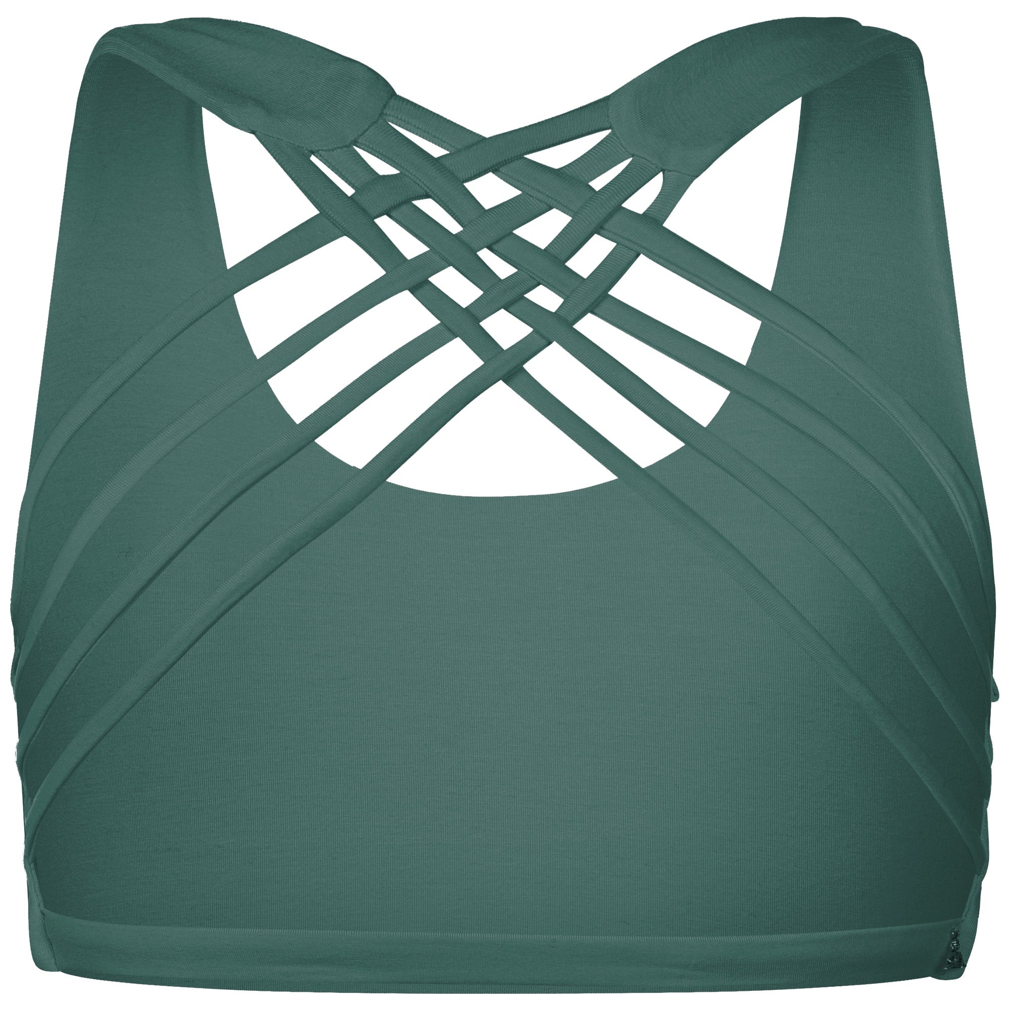 Yoga BH aus Bambus Mix - Criss Cross Salbei