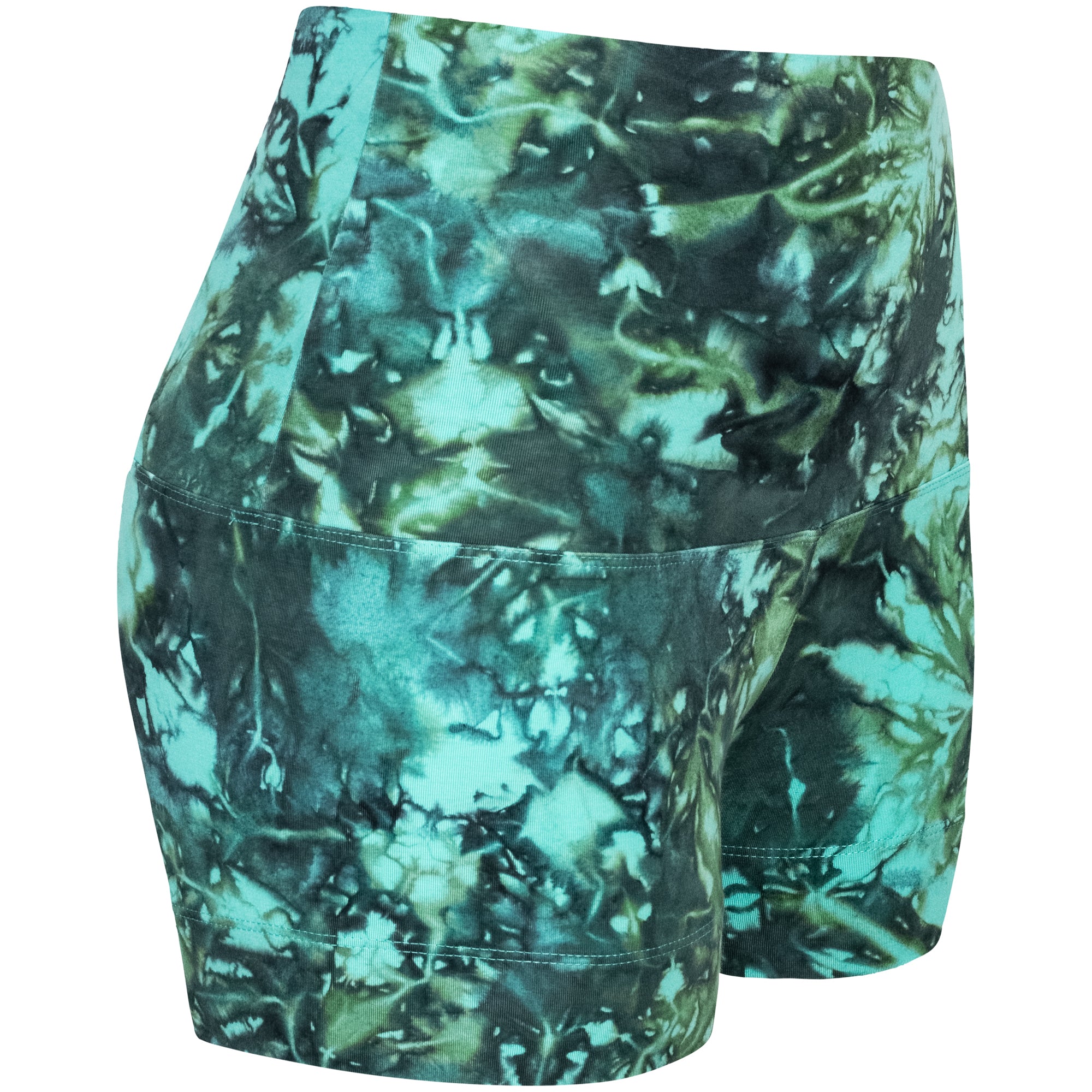 Leggings short Damen aus Bambus Mix - Ocean&Sky (Festes Material)
