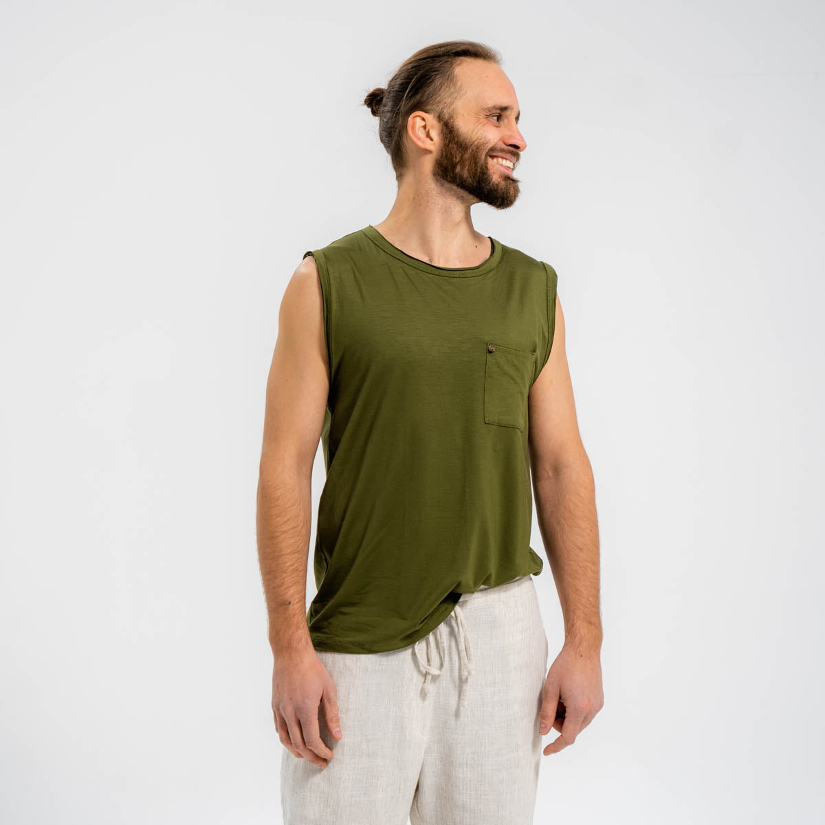 Tank Top Eucalyptus olive green