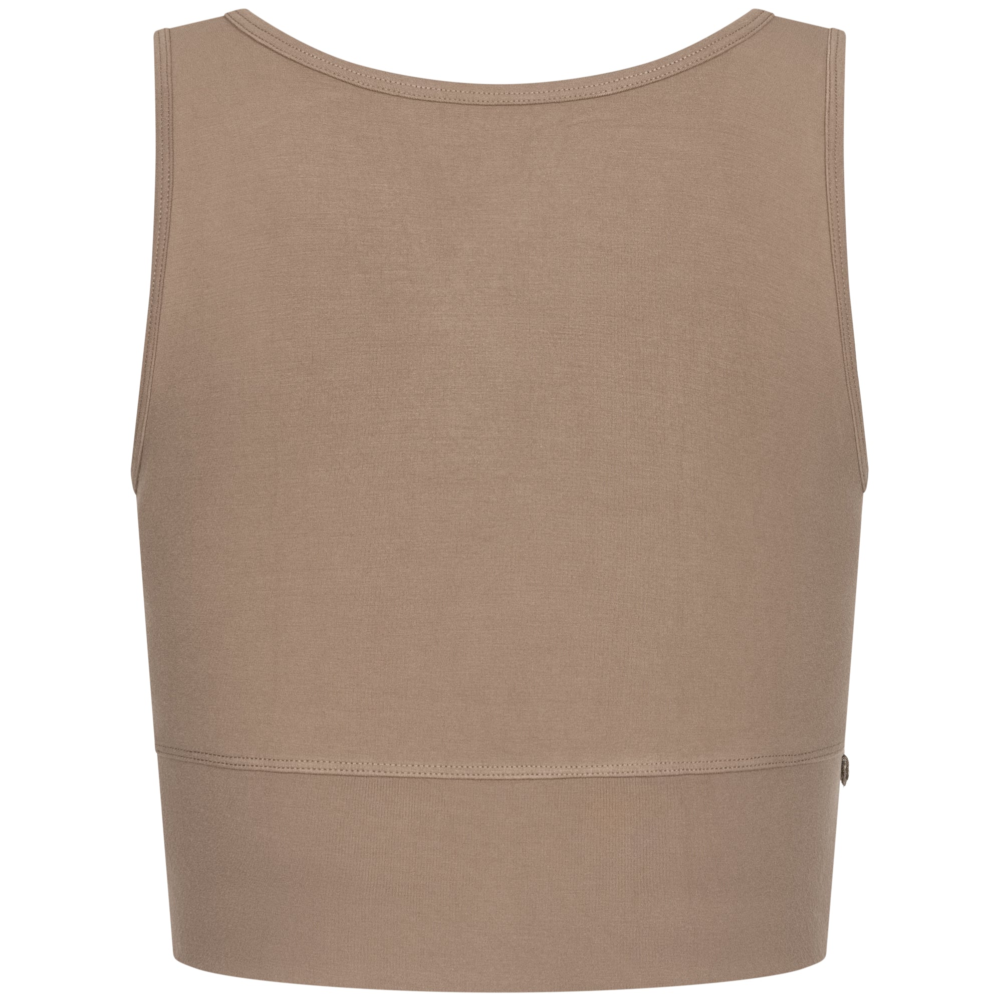 Yoga Top Damen aus Bambus Mix - Snug Top Cappuccino