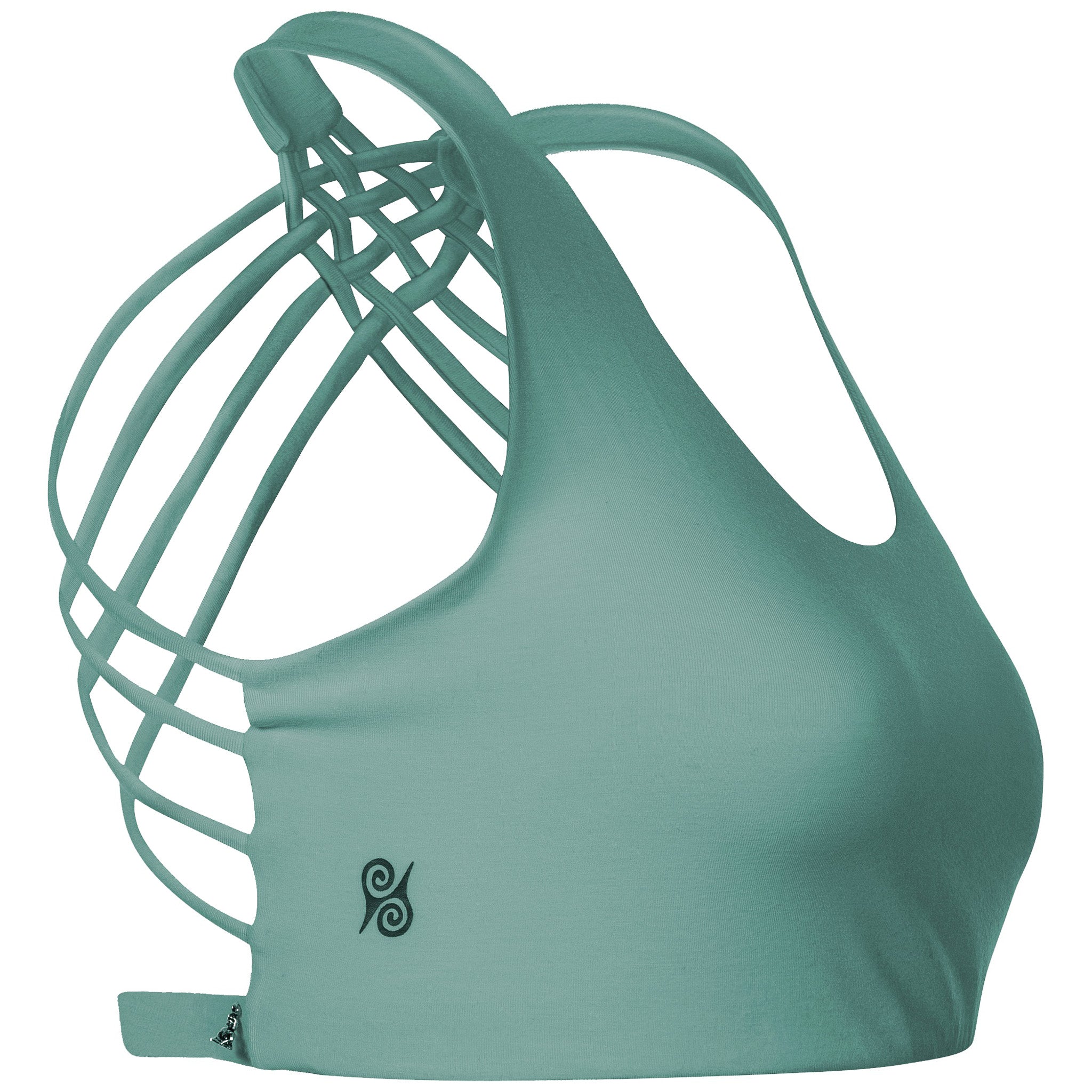 Yoga BH aus Bambus Mix - Criss Cross Salbei