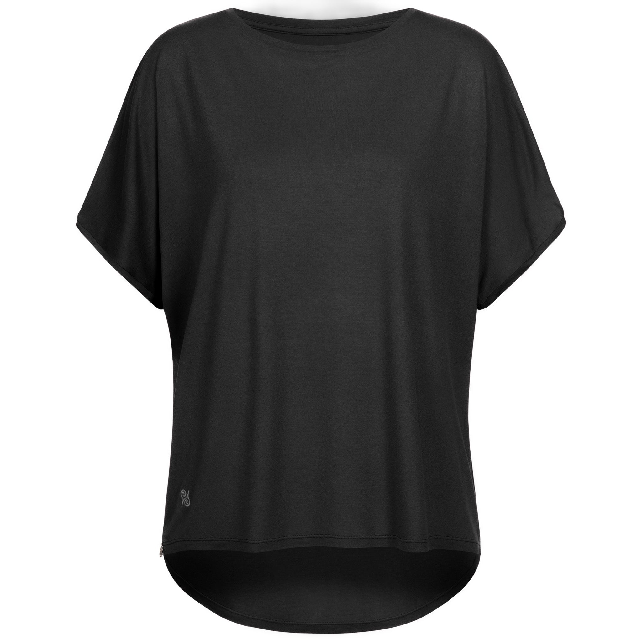 Yoga Shirt Damen aus Bambus Faser - Feel Good Schwarz NEU