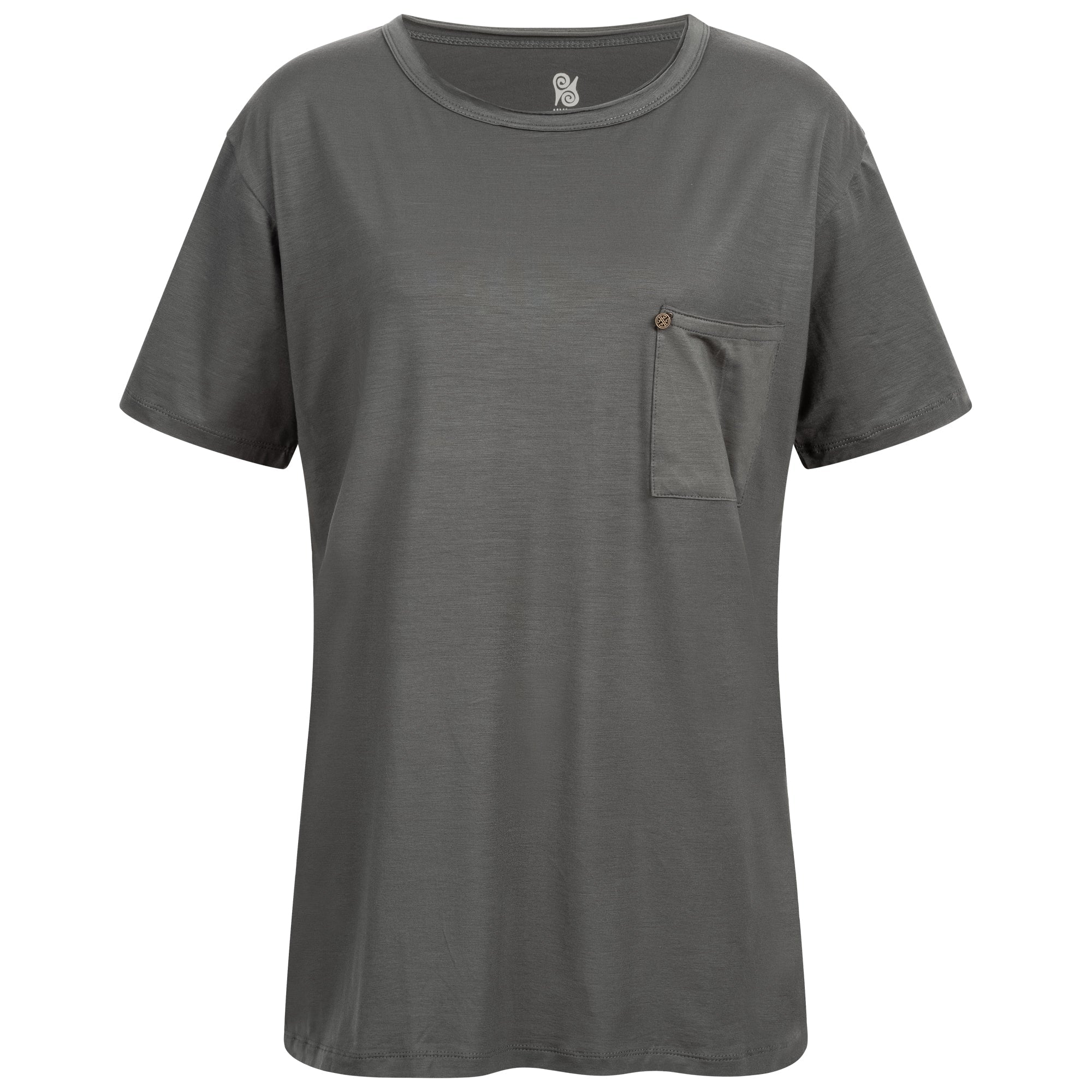 Yoga Shirt Damen aus Eukalyptus Mix - Oversize T-Shirt Grau