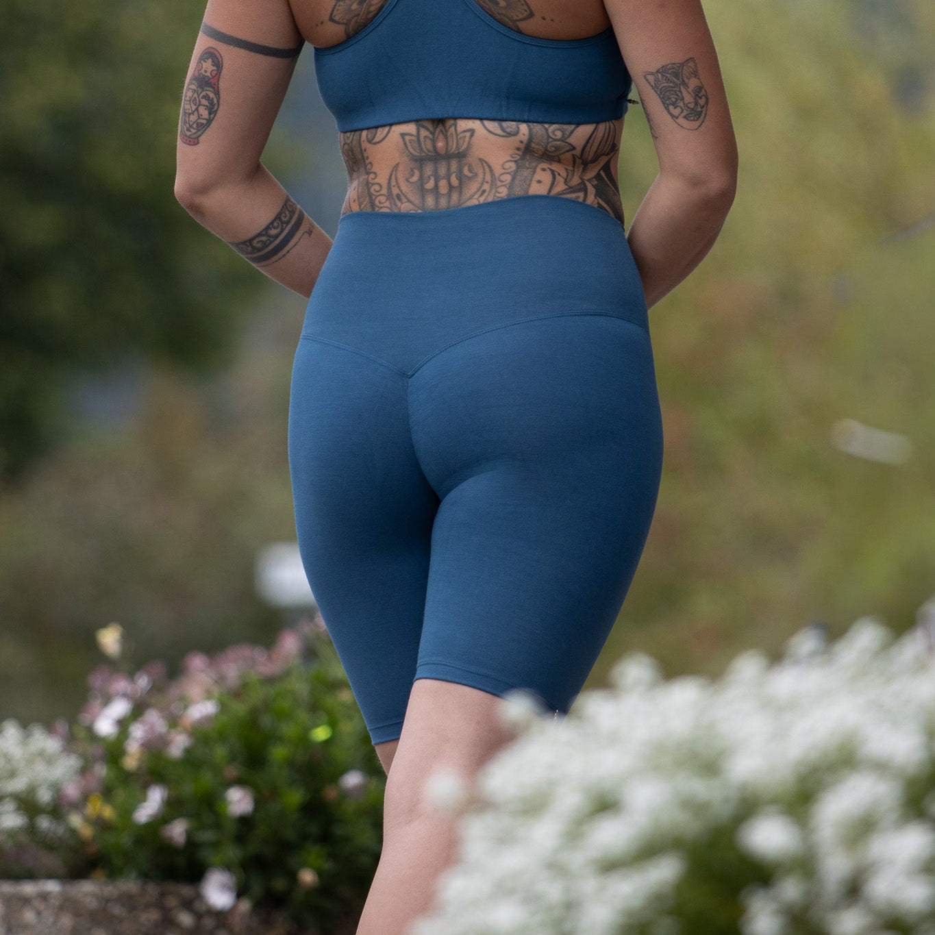 Leggings short Damen aus Bambus Mix - Shape Petrol NEU (Standard Material) (Kopie)