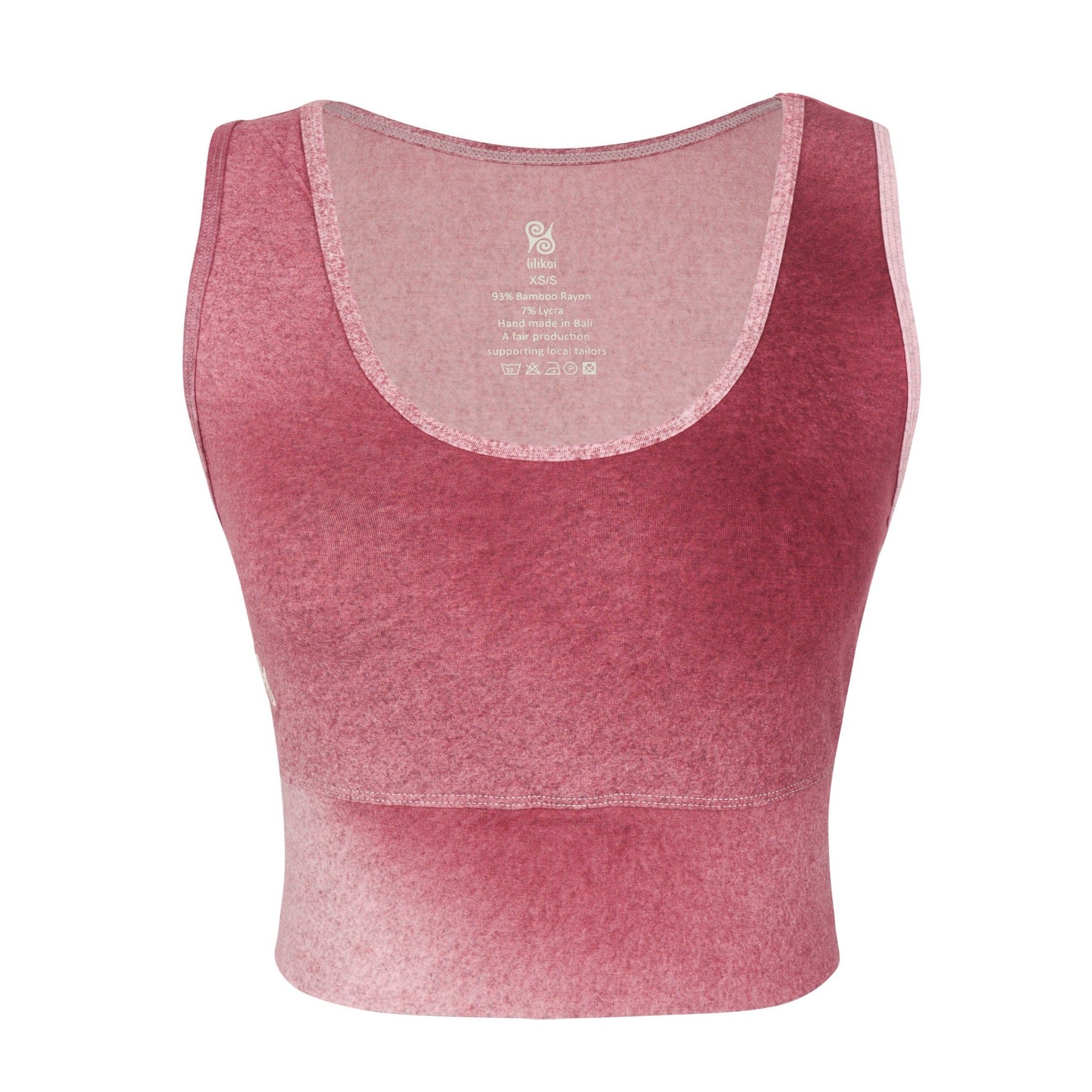 Yoga Top Damen aus Bambus Mix - Strawberry Icecream NEU