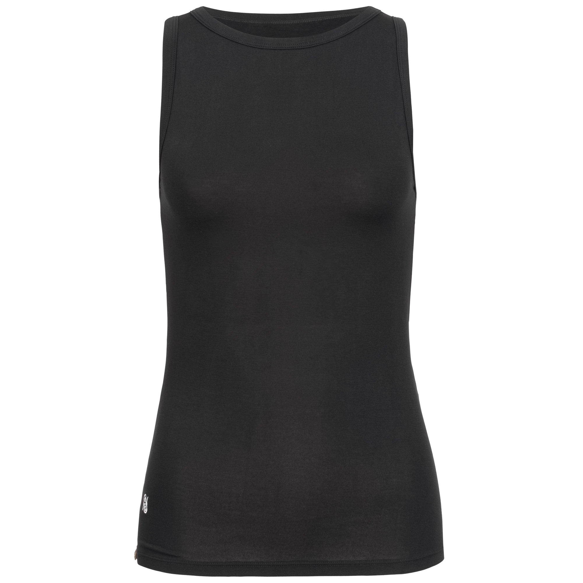 Yoga Shirt Damen aus Bambus Faser - Second Skin Schwarz