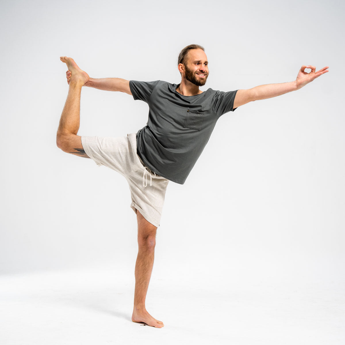 100% Linen Yoga Pants (short)