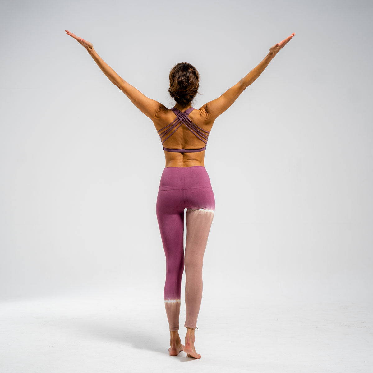 Yoga Leggings Damen aus Bambus Mix - DipDye Lavender !LIMITED EDITION! (Standard Material)