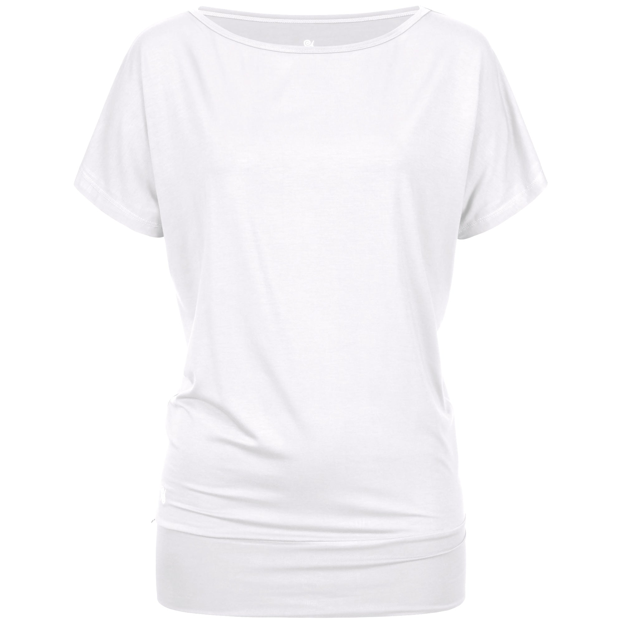 Yoga Shirt Damen aus Bambus Faser - Weiß