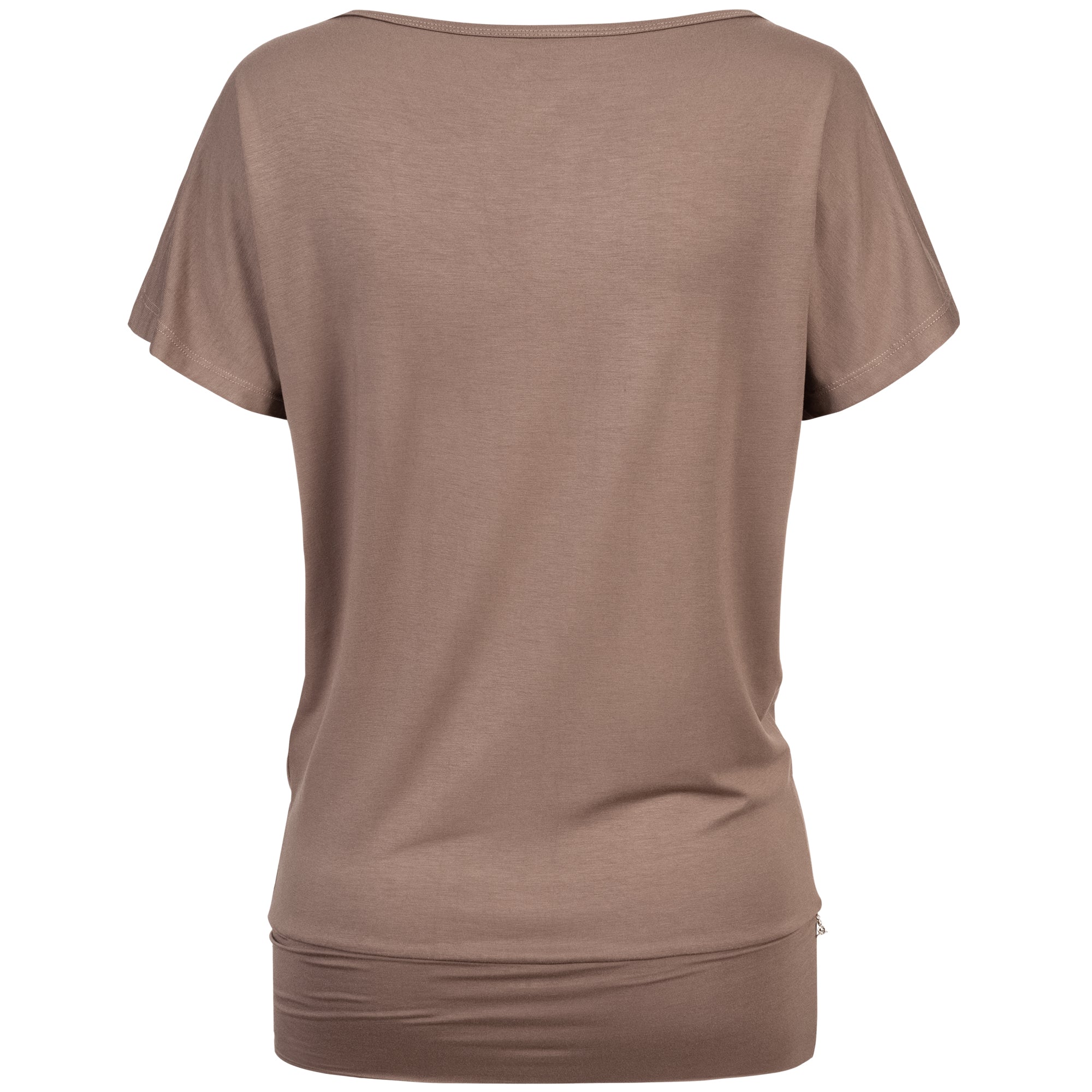 Yoga Shirt Damen aus Bambus Faser - Cappuccino