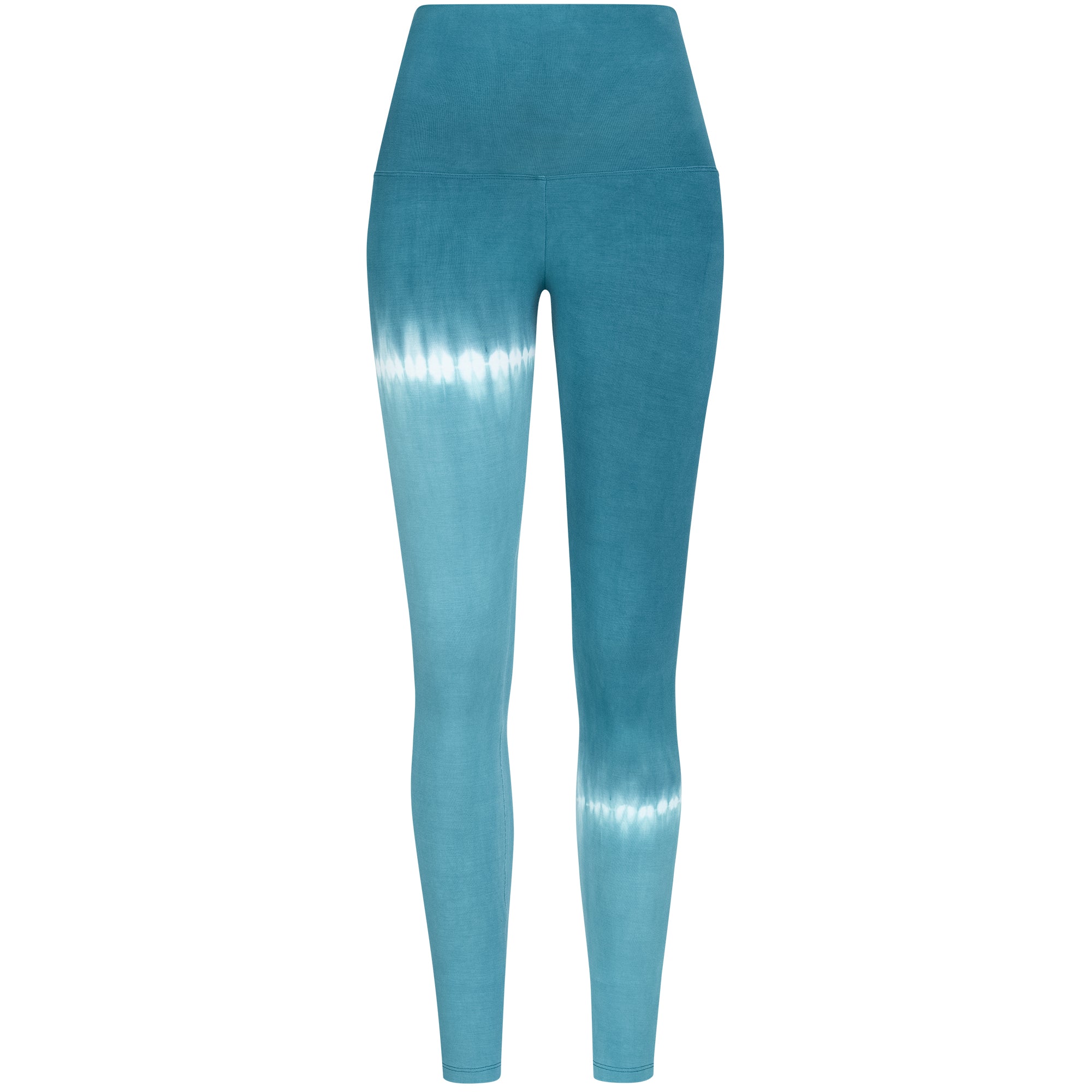 Yoga Leggings Damen aus Bambus Mix - DipDye Oceanblue !LIMITED EDITION! (Standard Material)