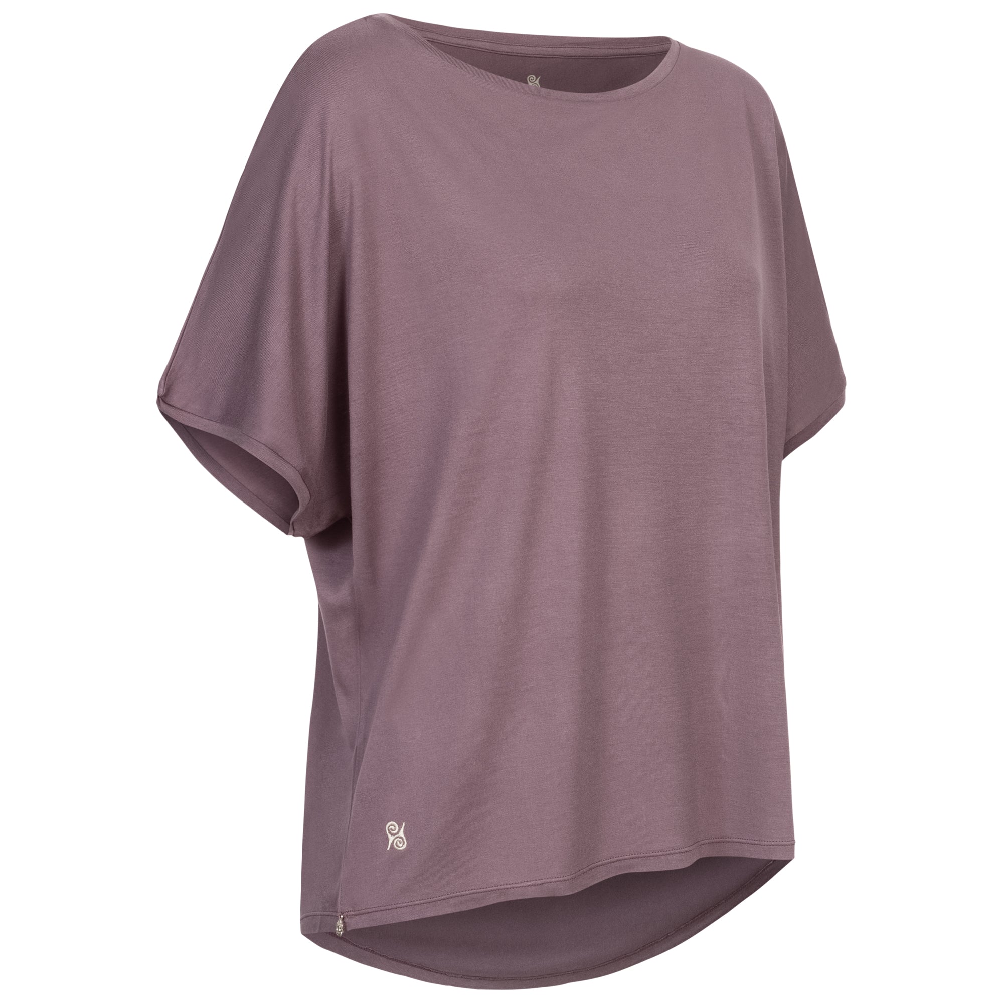 Yoga Shirt Damen aus Bambus Faser - Feel Good Aubergine