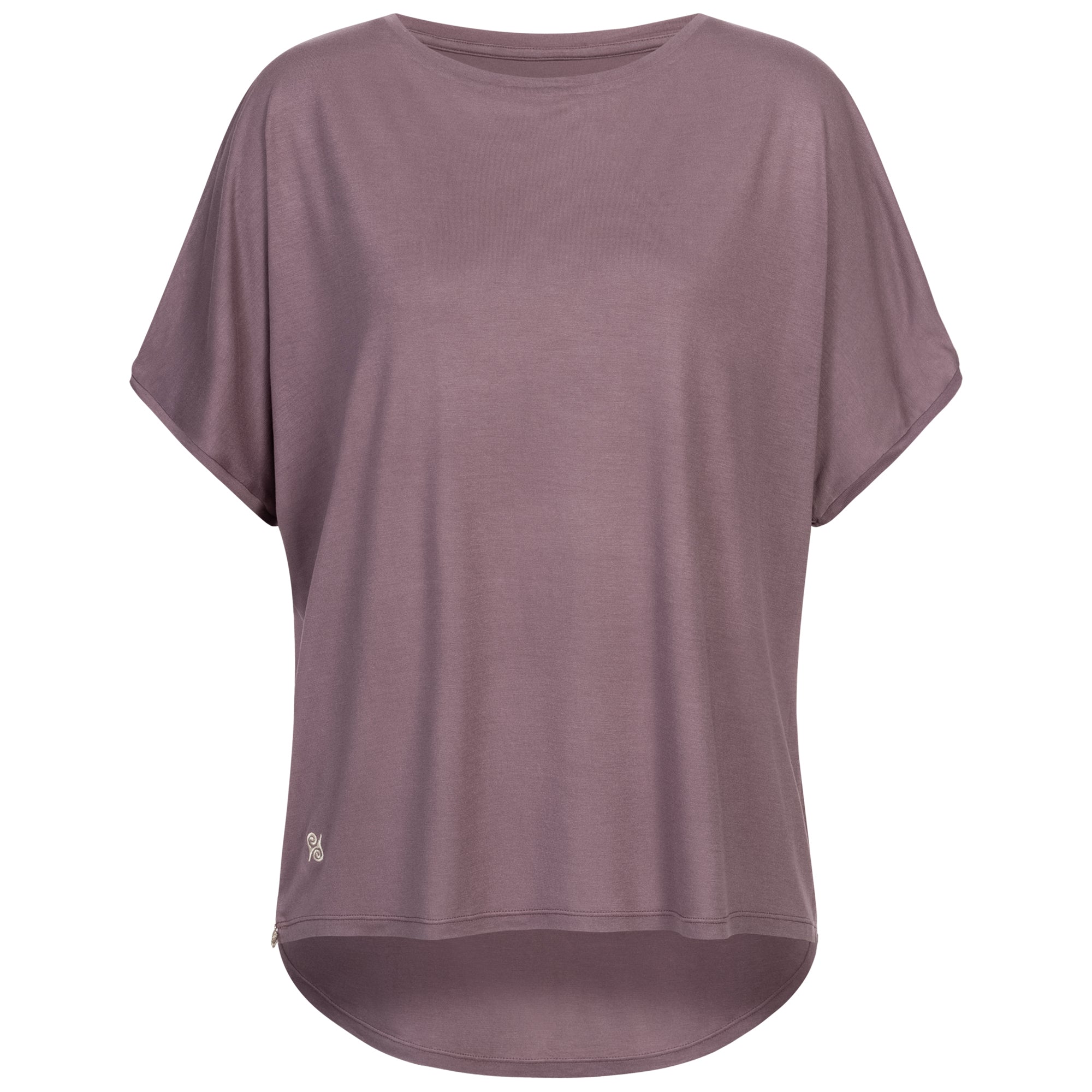 Yoga Shirt Damen aus Bambus Faser - Feel Good Aubergine